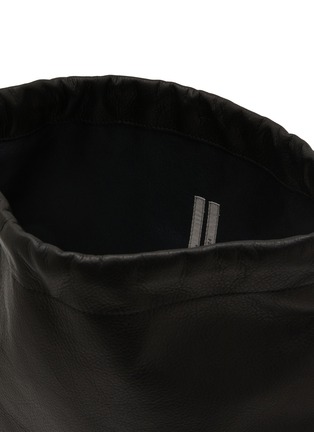 细节 - 点击放大 - RICK OWENS - Leather Drawstring Backpack