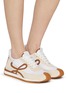 模特儿示范图 - 点击放大 - LOEWE - Flow Brushed Suede Women's Sneakers