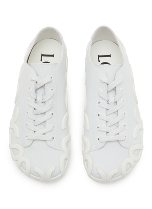 细节 - 点击放大 - LOEWE - Rise Leather Lace Up Sneakers