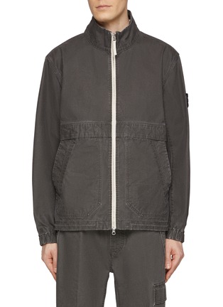 首图 - 点击放大 - STONE ISLAND - Stand Collar Logo Jacket