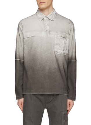 首图 - 点击放大 - STONE ISLAND - Long Sleeve Cotton Polo Shirt