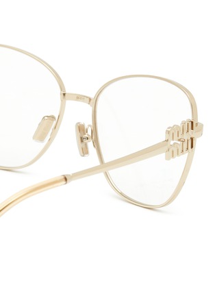 细节 - 点击放大 - MIU MIU - Metal Square Optical Glasses