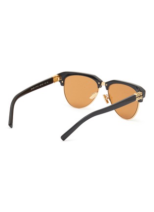 模特儿示范图 - 点击放大 - MIU MIU - Acetate Round Sunglasses