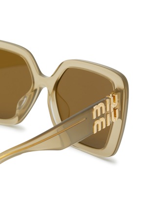 细节 - 点击放大 - MIU MIU - Acetate Square Sunglasses