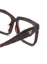 细节 - 点击放大 - PRADA - Acetate Rectangle Glasses