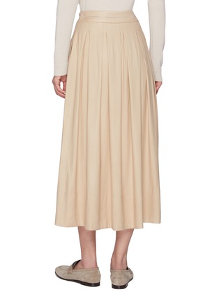 背面 - 点击放大 - PESERICO - Pleated High Rise Midi Skirt