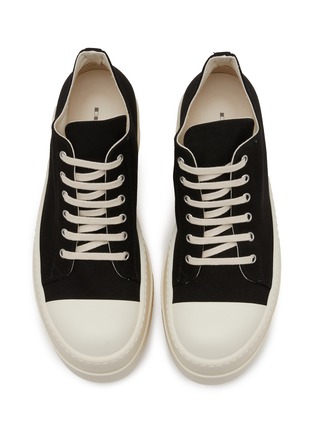 细节 - 点击放大 - RICK OWENS DRKSHDW - Double Bumper Denim Low Top Men's Sneakers