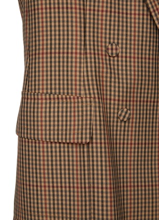  - DRIES VAN NOTEN - 系带格纹西装外套