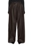 首图 - 点击放大 - YVES SALOMON - Drawstring Wide Leg Leather Trousers