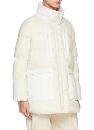 细节 - 点击放大 - YVES SALOMON - Shearling Bib Puffer Jacket