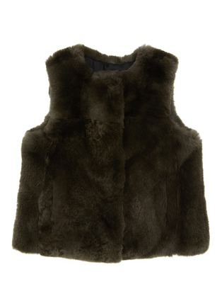 首图 - 点击放大 - YVES SALOMON - Rex Rabbit Fur Kids' Gilet