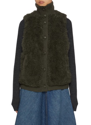 首图 - 点击放大 - YVES SALOMON - Curly Lamb Wool Gilet