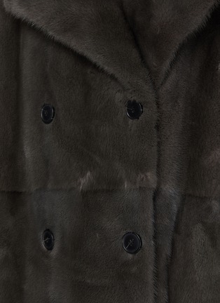  - YVES SALOMON - Mink Fur Trench Coat