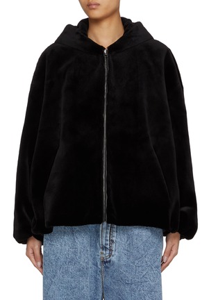 首图 - 点击放大 - YVES SALOMON - Hooded Sheared Mink Fur Jacket