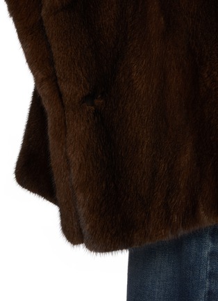  - YVES SALOMON - Hooded Mink Fur Cape