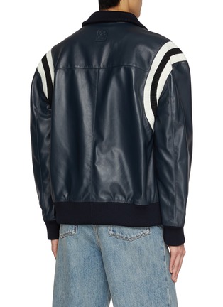 背面 - 点击放大 - LOEWE - Stand Collar Leather Varsity Jacket