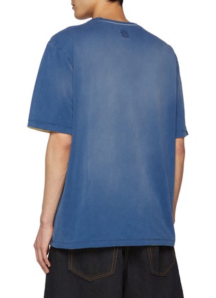 背面 - 点击放大 - LOEWE - Contrast Rolled Sleeves Cotton T-Shirt