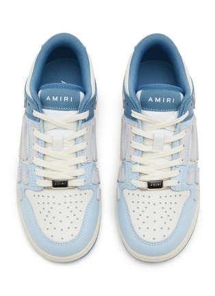 模特儿示范图 - 点击放大 - AMIRI - Skeltop Low Top Leather Kids Sneakers