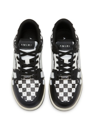 模特儿示范图 - 点击放大 - AMIRI - Check Skeltop Leather Kids Sneakers