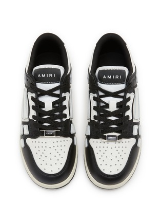 模特儿示范图 - 点击放大 - AMIRI - Skeltop Low Top Leather Kids Sneakers