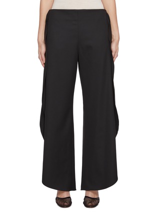 正面 -点击放大 - ALAÏA - 荷叶边开衩长裤