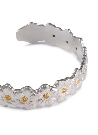 细节 - 点击放大 - BUCCELLATI - Blossoms Silver Diamond Bracelet — Size 170