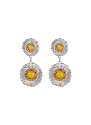 首图 - 点击放大 - BUCCELLATI - Blossoms Silver Diamond Agate Earrings