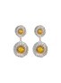 首图 - 点击放大 - BUCCELLATI - Blossoms Silver Diamond Agate Earrings