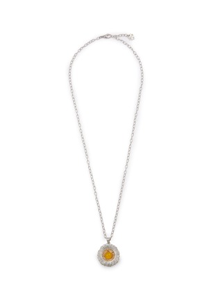 首图 - 点击放大 - BUCCELLATI - Blossoms Silver Diamond Agate Pendant