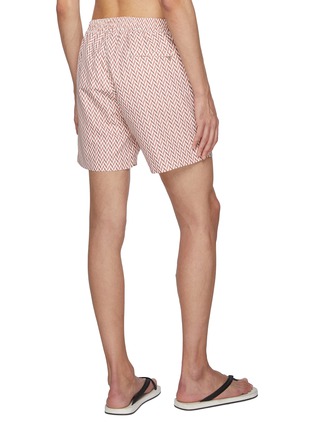 背面 - 点击放大 - FRESCOBOL CARIOCA - Copacabana Herringbone Sport Swim Shorts