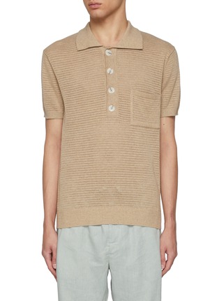 首图 - 点击放大 - FRESCOBOL CARIOCA - Clemente Crochet  Cotton Polo Shirt