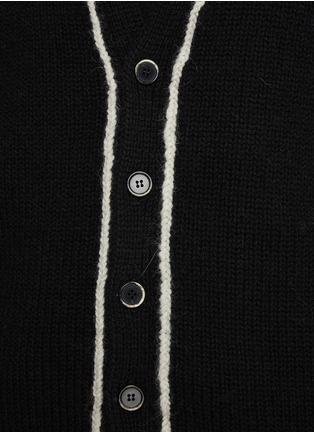  - BARENA - Mangano Contrast Piping Wool Cardigan