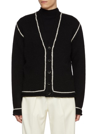 首图 - 点击放大 - BARENA - Mangano Contrast Piping Wool Cardigan