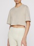 模特儿示范图 - 点击放大 - SKIMS - RELAXED TEES 短款圆领 T 恤