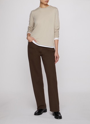 背面 - 点击放大 - SKIMS - RELAXED TEES 圆领长袖 T 恤