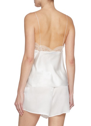 背面 - 点击放大 - SHARON WAUCHOB - Capucines Lace Trim Silk Camisole