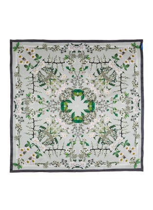 细节 - 点击放大 - ST. PIECE - Winter Floral Medium Square Silk Scarf