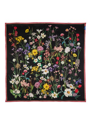 细节 - 点击放大 - ST. PIECE - Whitney Floral Medium Square Silk Scarf