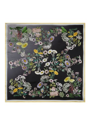 首图 - 点击放大 - ST. PIECE - Yuri Floral Medium Square Silk Scarf