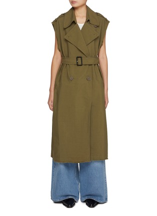 首图 - 点击放大 - MO&CO. - Sleeveless Long Trench Coat