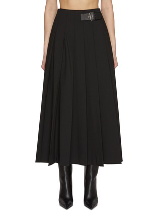 首图 - 点击放大 - MO&CO. - Buckled Strap Long Flare Skirt