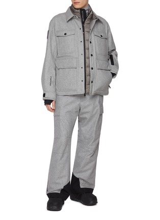 模特儿示范图 - 点击放大 - MONCLER - 初剪羊毛滑雪夹克