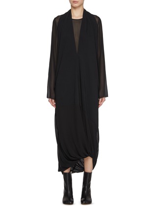 首图 - 点击放大 - MM6 MAISON MARGIELA - 垂坠褶皱连衣裙