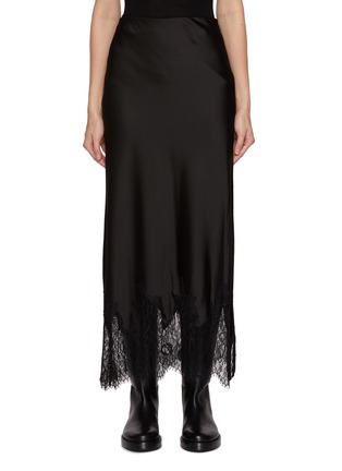 首图 - 点击放大 - ALICE + OLIVIA - Maeve Midi Slip Skirt With Lace Trim