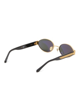 模特儿示范图 - 点击放大 - LINDA FARROW - Sadie Acetate Oval Sunglasses