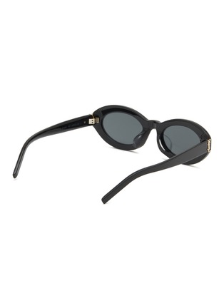 模特儿示范图 - 点击放大 - SAINT LAURENT - Acetate Oval Sunglasses