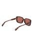 模特儿示范图 - 点击放大 - CHLOÉ - Havana Shiny Brown Rectangle Frame Sunglasses