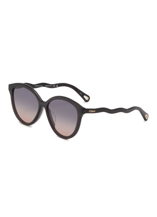 首图 - 点击放大 - CHLOÉ - Woman Asian Fit Round Frame Sunglasses