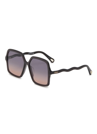 首图 - 点击放大 - CHLOÉ - Woman Asian Fit Square Frame Sunglasses