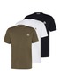 首图 - 点击放大 - MONCLER - Three Pack Patch Logo Cotton Tee